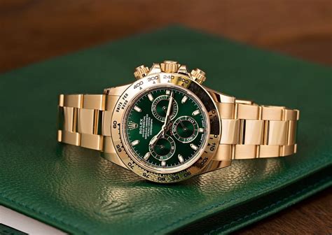 rolex green face.